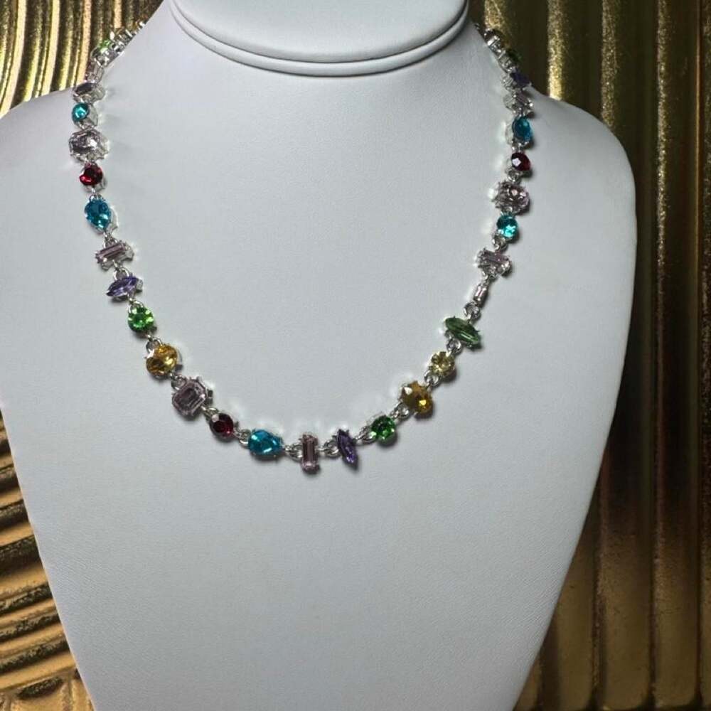 Multicolor Gemstone Necklace 16inch